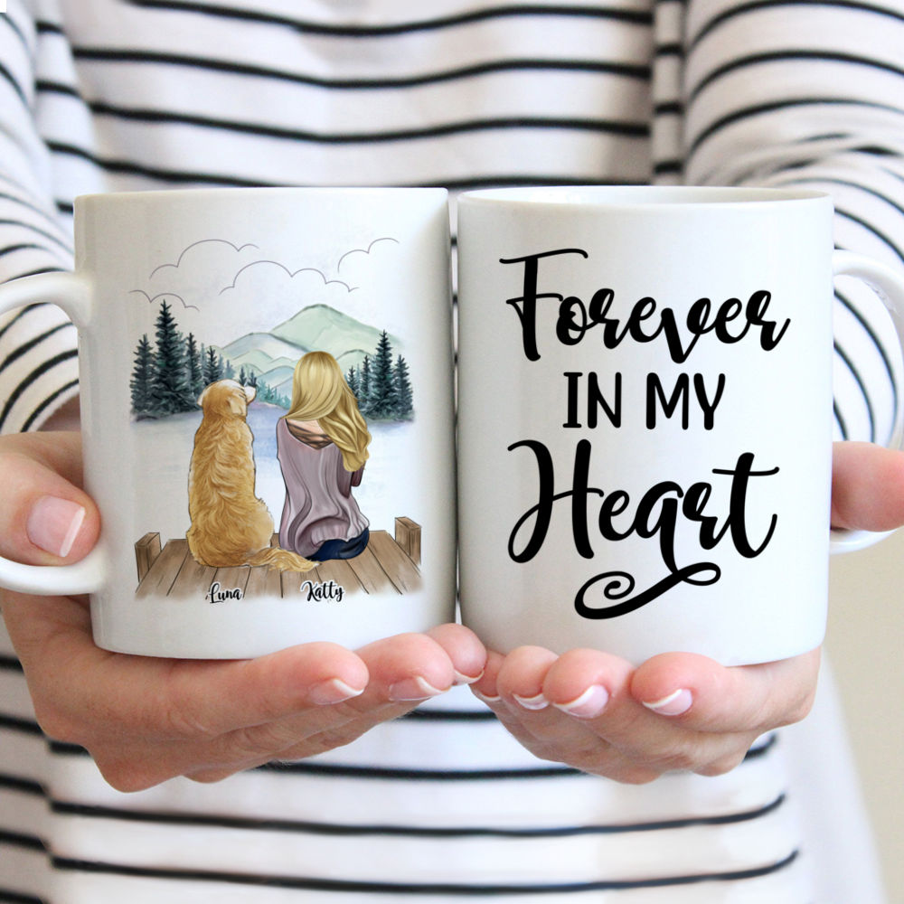 Forever In My Heart Mug - Gossby Customized Coffee Dogs Mom Mug