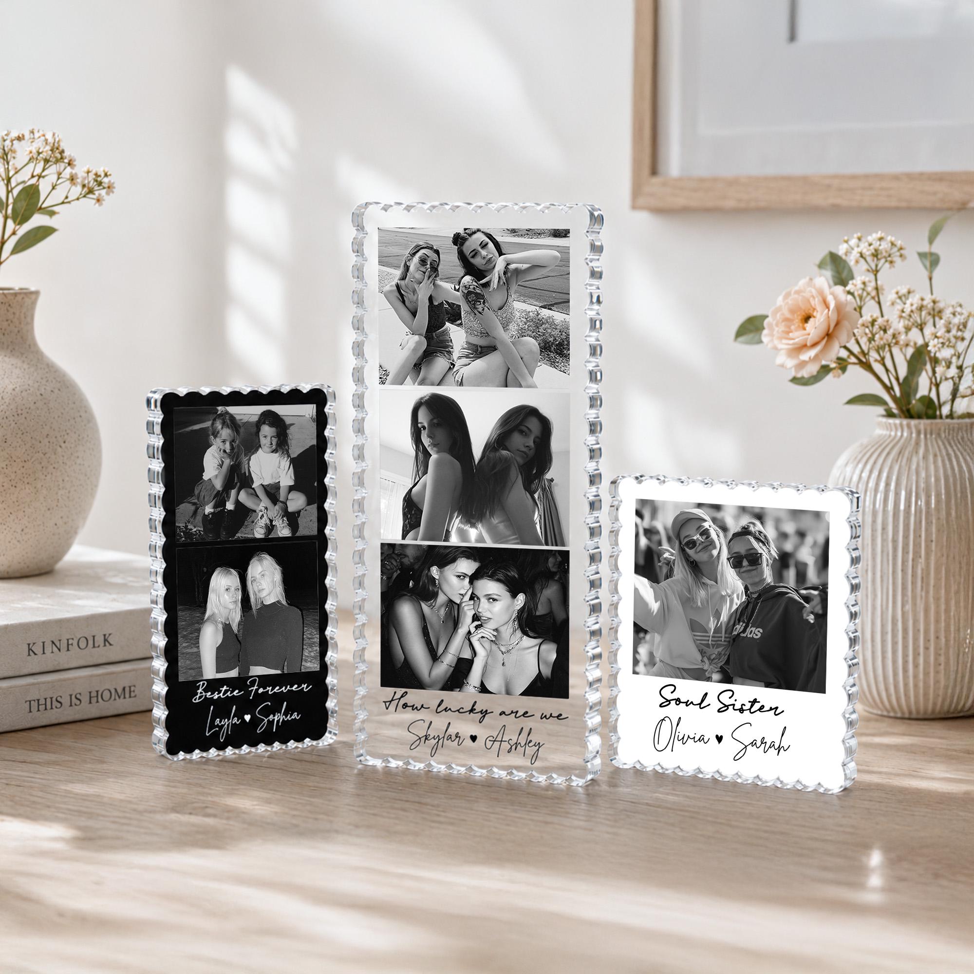 Displays - Custom Bestie Photos Acrylic Block, Custom Friendship Gift, Gift For Bestie, Best Friend Birthday Gift, BFF Gift, Gift For Her - Personalized Photo Trendy 2026