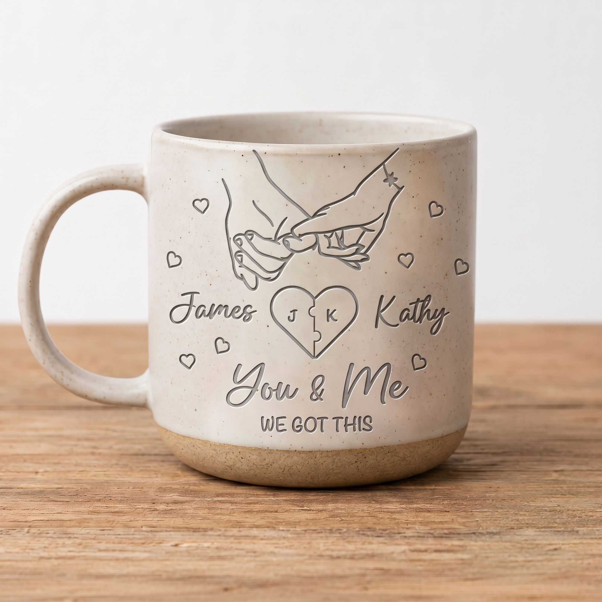 Gifts For Couples - You & Me We Got This (54910) - Personalized Pottery Mug