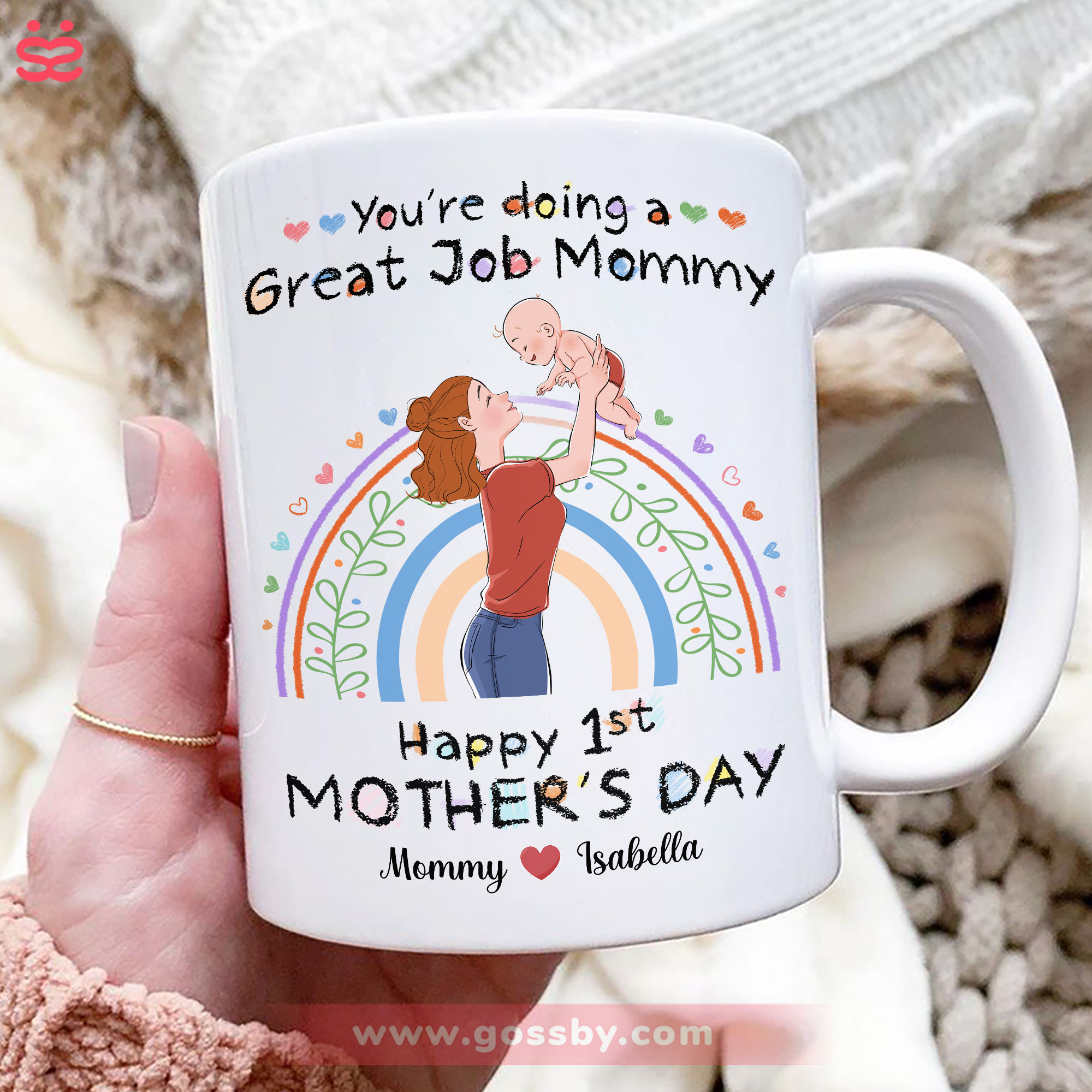 Mother's Day - You're doing a Great Job Mommy Happy 1st Mother's Day - Best Gift For Mom 2024 - Personalized Mug