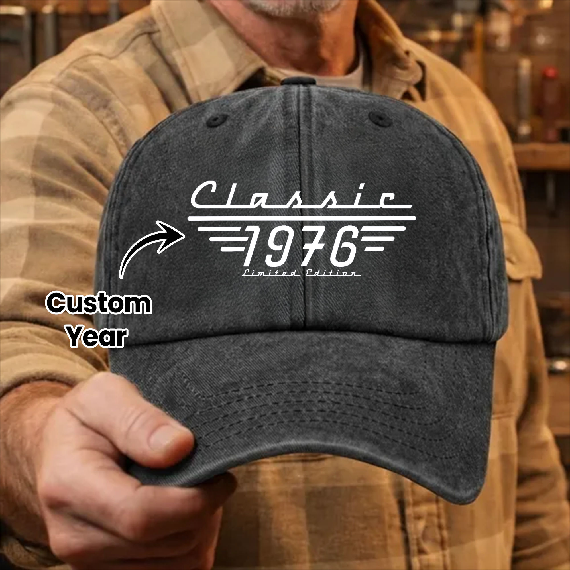 Personalized Cap - Father's Day Gifts, Classic Limited Edition - Birthday Gift, Vintage Old Age Gift For Him, Dad, Husband, Grandpa - Personalized Baseball Hat