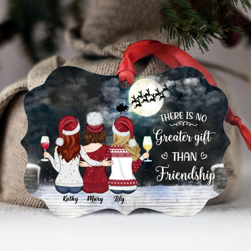 Personalized Christmas Ornament - There Is No Greater Gift Than Friendship (N)
