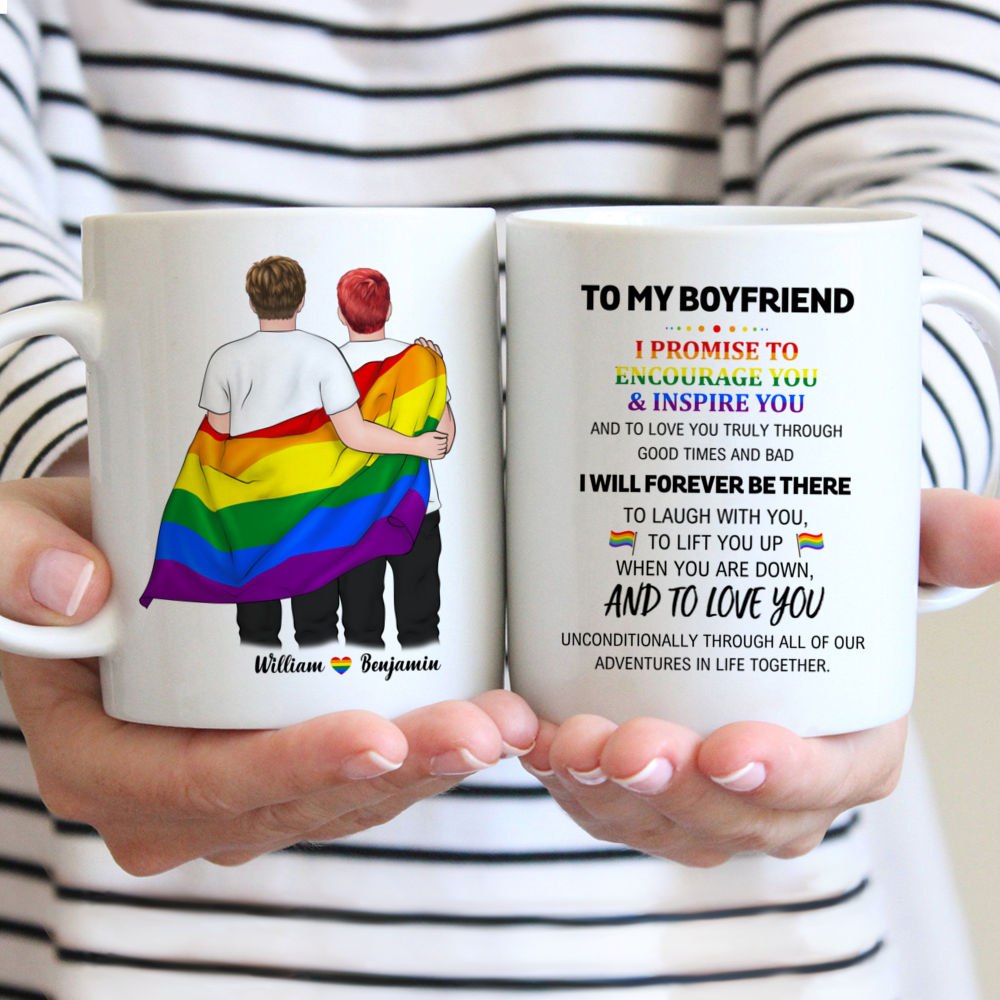 Personalized Mug - To My Boyfriend - I Promise to Encourage You