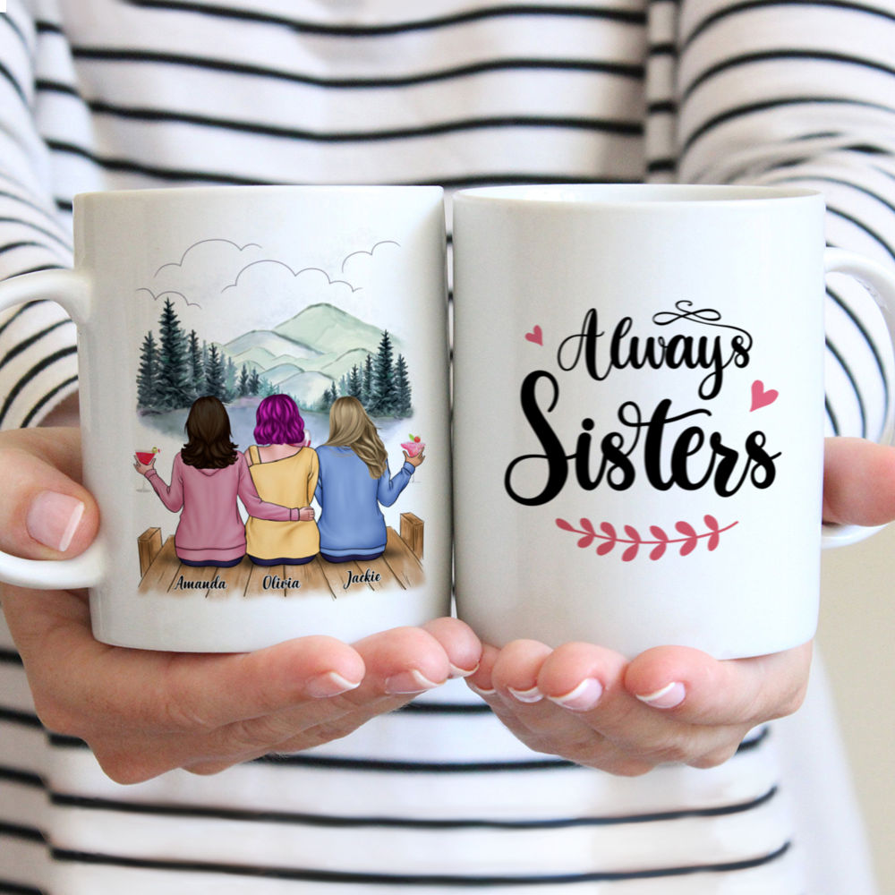 Personalized Sister Mug - Always Sister (Casual Style)