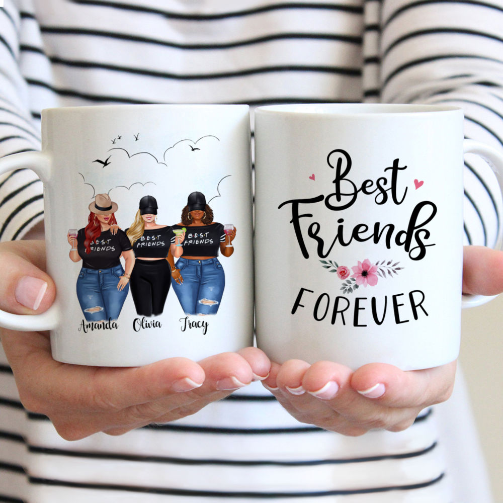 Topic - Personalized Mug - 2/3 Girls - Best Friends Forever - Personalized Mug