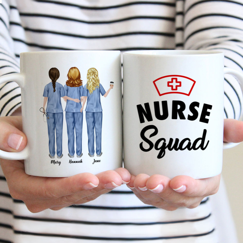 Up to 5 Nurses - Nurse Squad (Ver 2) - Personalized Mug