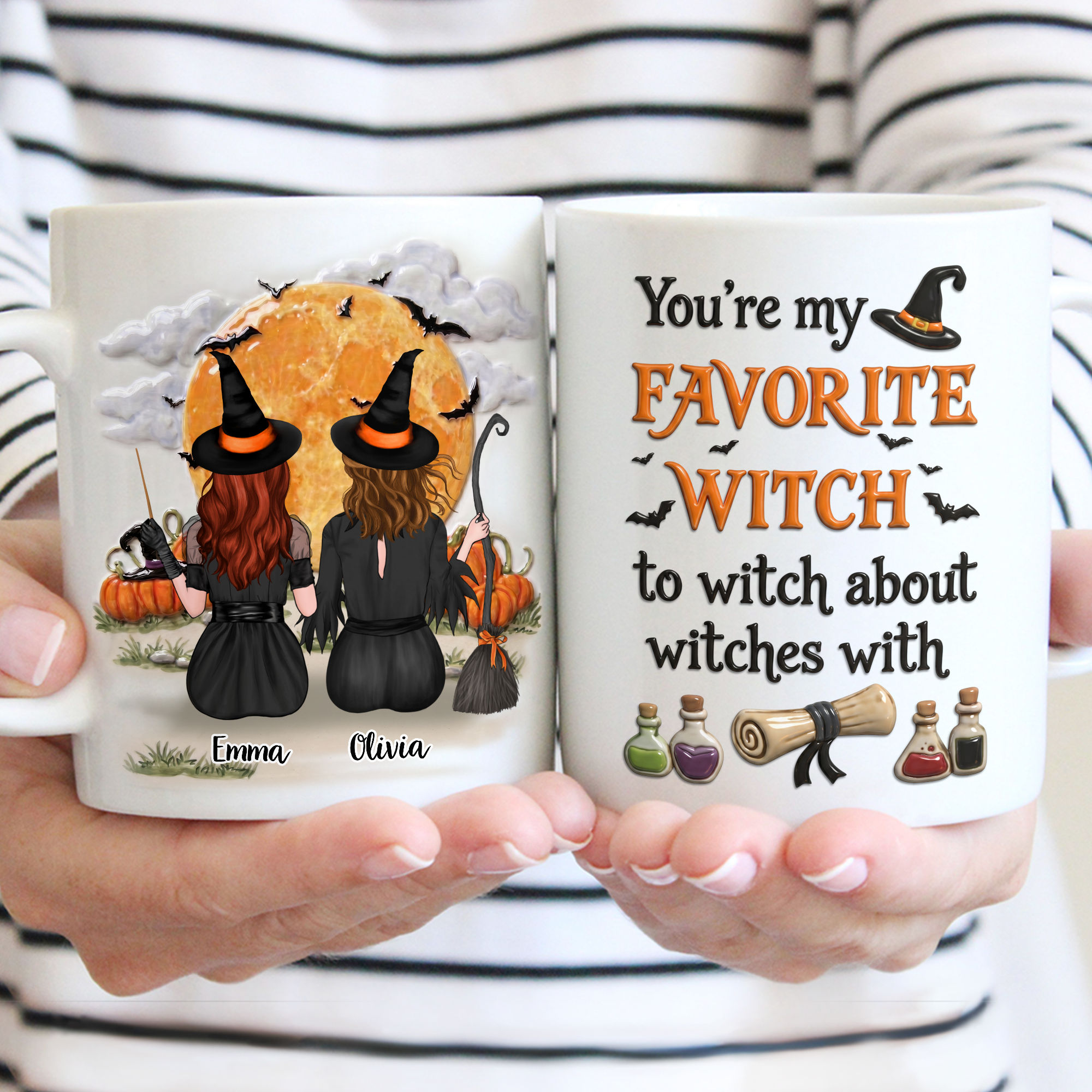 Witch Mug - You're my favorite witch to witch about witches with(v3) - Gift for Friends, Besties,.. - Personalized Mug