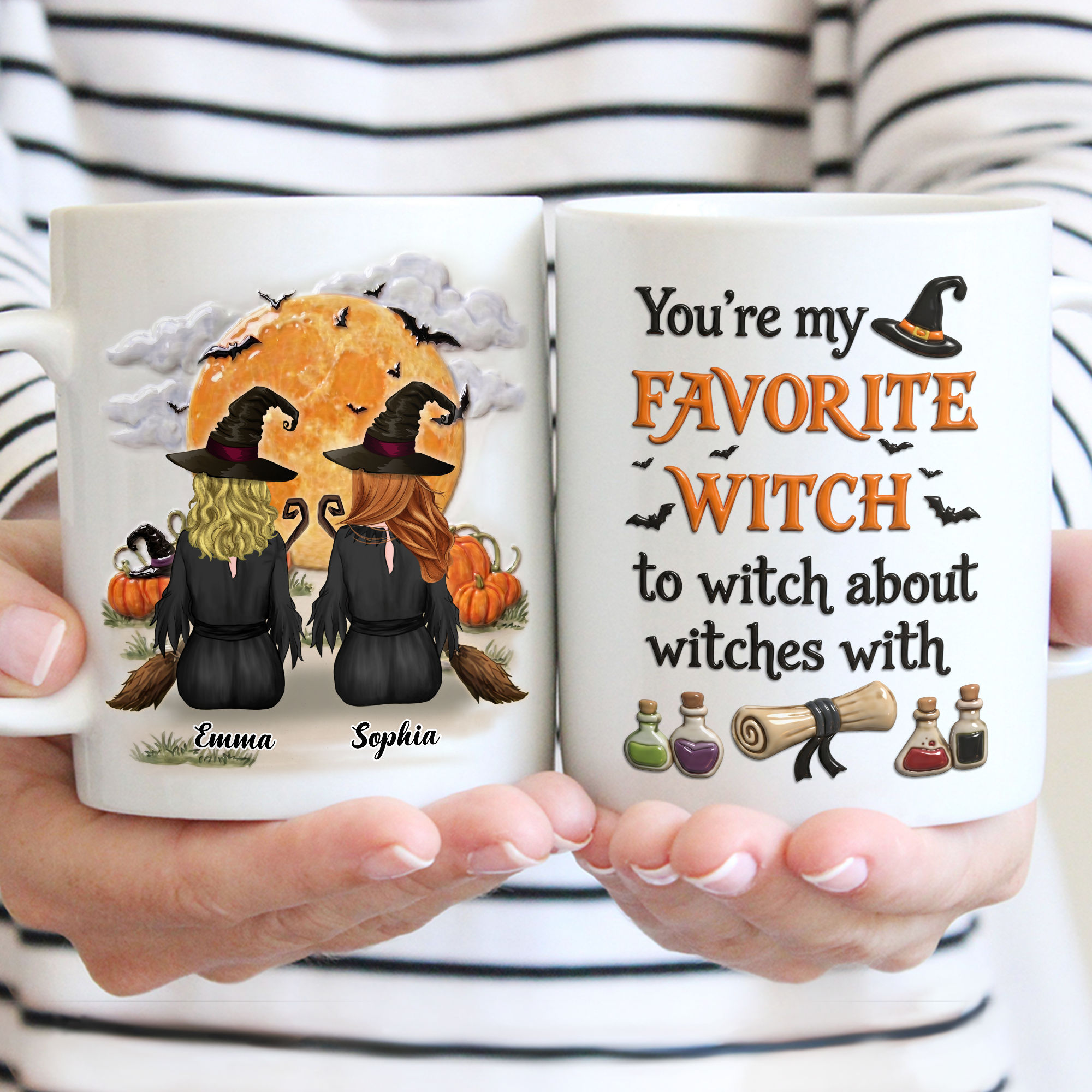 Witch Mug - You're my favorite witch to witch about witches with - Gift for Friends, Besties,.. - Personalized Mug